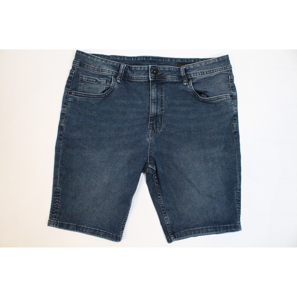 The Perfect Jean NYC Mens Slim Fit Denim Shorts Dark Wash Blue Size 38 Jorts